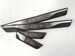 4Pcs/Lot ABS Stainless Steel For 2019-2023 MAZDA CX-30 CX30 CX 30 DM Door Sill Pedal Welcome Scuff Plate Decoration Cove