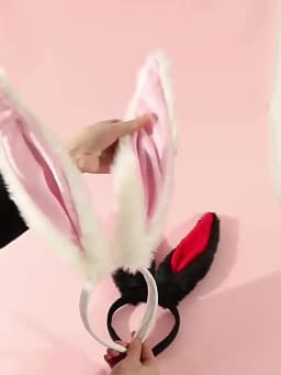 Oversized Rabbit Ears Headband Plush Beast Ears Hair Accessories Rabbit Girl Dress Up Headband Cute Headgear