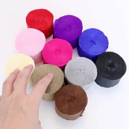 25M/Roll Rainbow Crepe Paper Streamers for Wedding Birthday Party Backdrop Decoration Colorful Paper Crepe Garland Ribbon Decora