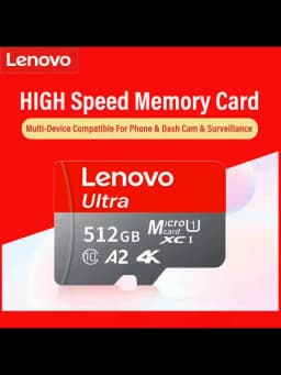 Lenovo Memory Card 1TB High Speed Cartao De Memoria 128GB Micro SD Card 512GB 256GB Class 10 TF Flash Card For Phone Tablet UAV