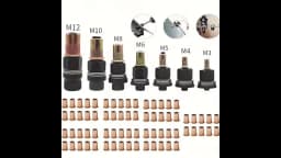 77pcs Manual Riveting Tool Set, 7 Sizes M3-M12 with 70 Rivet Nuts, Heavy-Duty Metal Gun for Automotive, Industrial & Welding
