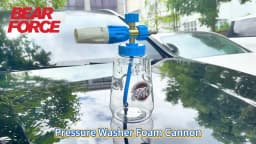 Foam Cannon Foam Generator 1L, Foam Blaster Wide Neck Adjustable Snow Foam Lance for Pressure Washer with 1/4" Quick Connector
