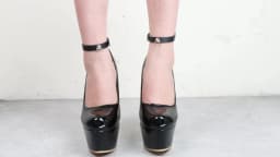 Ankle Belt Black O-Ring Ankle Punk Leather Feather Anklet Men's Women Alloy Pendant Accessories YK2 Ankle Belt