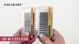 NAGARAKU Ship From USA 5 Cases YY W Shape 3D 4D 5D 6D 7D Eyelashes Fast Free Delivery in 2-5 days by USPS Express