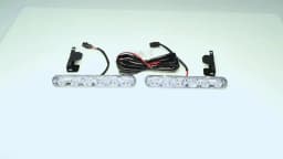 High Quality 2PCS Car DRL Assembly Daytime Running Lights Fog Lamp 6LED Cold White 12V 10000k High/Low Beam Aluminium Housing