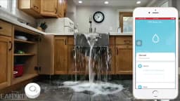 Tuya WiFi Water Leak Detector 100dB Smart Sound Alarm APP Real-time Monitoring Home Kitchen/Basement/Laundry Room Protection