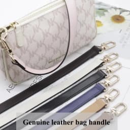 Genuine Leather Bag Strap With Silver Gold Hardware Shoulder Strap Handbag Strap For Obag Handle High Quality Bag Accessories