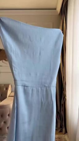 One Shoulder Women Dress Solid Color Waist Cinched Long Dress Sleeveless Backless Slim Fit Elegant Draped Stylish Party Wear