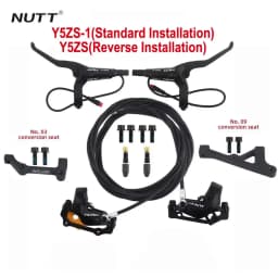 NUTT Electric Scooter 4 Piston Hydraulic Disc Brake Power-off Oil Disk for Zero 10X/11X, Vsett 10+/9+, Kaabo Wolf Warrior 11