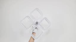 Smart LED Ceiling Fan Light 48W Energy Efficient with Remote Control 3 Speed Options 2/4H Timer for Living Room Bedroom E27