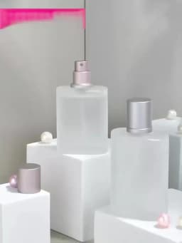 2pcs+4 Accessories 50ml/1.69 Oz Frosted Glass Empty Spray Bottle Perfume Atomizer with 4 Perfume Dispenser