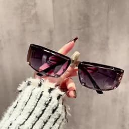 Y2k Retangle Sunglasses Women Men Brand Designer Gradient Goggle Sun Glasses Steampunk Glasses Shades Eyewear Mirror Eyeglasses
