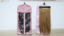 ARLANY Wooden Hair Extensions Hanger Double Side Storage Holder for Hairpieces Pants Hanger for Clothes Pants Carrier Wig Holder