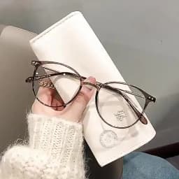 Luxury Brand Myopia Glasses Anti-Blue Light Computer Eyeglasses Women Fashion Prescription Near Sight Glasses Diopter 0 To -4.0