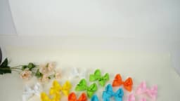 2PCS/Lot 4Inches Solid Colors Hair Bows With Clips For Girls Gift Boutique Ribbon Bows DIY Hair Decor Kids Hair Accessories
