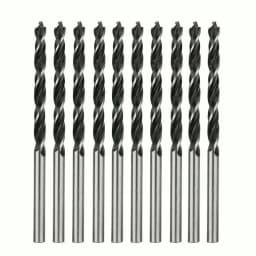 10Pcs Twist Drill Bit Wood Drills With Center Point Wood Cutter Hole Sawcarpentry Tools 4mm Diameter For Woodworking Carving