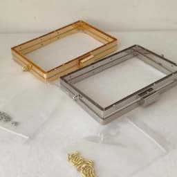 15cm Gold / Silver Screw DIY Bag Hardware Parts Metal Purse Frame Wallet Obag Handle Wholesale Diy Frame Purse Wholesale