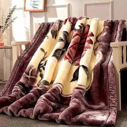 Korean Style Winter Raschel Mink Blankets Soft Warm Fluffy Double Layer Thick Weighted Blanket Winter Bedspread Plaid Blanket