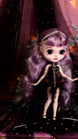 Outfits For ICY DBS Blyth Dolls Nabi Queen Dress With Headdress Butterfly Cosplay Suit 1/6 BJD Ob24 Anime Girl bratz