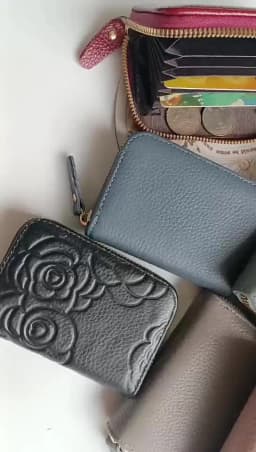 Custom Initials Genuine Leather Card Wallet Real Cowhide Organ Credit Card Holders DIY Gift Personalize Letters Women Wallet