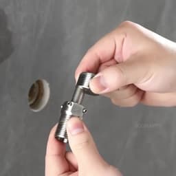 360 Degree Adjustable Adjustment Shower Faucet Adapter Stainless Steel Angled Curved Foot Wall Mounted Eccentric Screw Corner