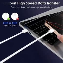 USB C to Type C Fast Charging Cable for Xiaomi Huawei Samsung Iphone 17 16 15 Series 60W Safe and Efficient Charger Line