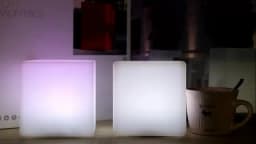 25/20/10CM LED Luminous Cube Bar KTV Party Atmosphere Table Lamp Battery Powered RGB 16 Colors Square Night Light for Home Decor