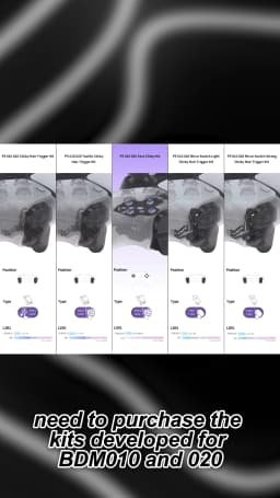 eXtremeRate Face Clicky Kit V2, Custom Tactile Dpad Action Buttons, Mouse Click Kit for ps5 Controller BDM-010 & BDM-020