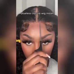Smilegirl 220% Density 30 Inch Deep Curly Wave Wig 5x5 Glueless Lace Front Pre Plucked Brazilian Wet Wavy HD Transparent Lace Frontal Natural Color for Women
