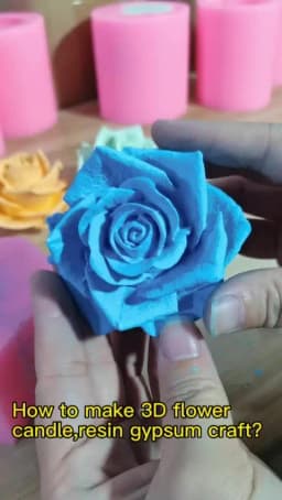 GreatMold 3D Pretty Flower Rose Silicone Mold Bouquet of Roses Soap Molds Epoxy Resin Mold Clay Chocolate Scented Candle Mould