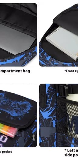 Backpack for Boy with Lunch Bag and Pencil Case 3pcs Boys School Bags for Elementary Student Teen Boys