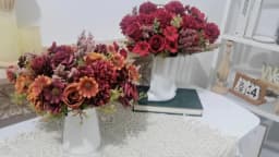 Artificial Flowers Autumn Roses Silk Hydrangea Daisies Home Table Bouquet Decoration Wedding Bridal Christmas Fake Flower Decor