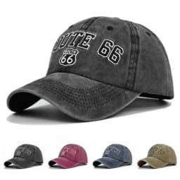 ROUTE 66 Letter Embroidered baseball cap Women Men Fashion Cotton Snapback Hat Hip Hop Trucker Dad Caps Outdoor Sun Hats Gorras