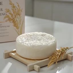 Rice Water Brightening Soap 60g - Moisturizing Deep Cleansing, Safe & Gentle for Sensitive Skin, for Face & All Body