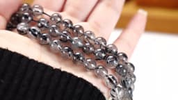 3A Quality Natural Black Rutilated Quartz Round Loose Crystals Healing Beads For Jewelry Making Diy Bracelet Necklace Accessory