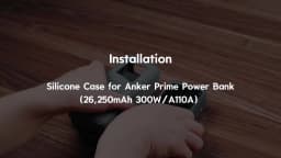 SIKAI Silicone Powebank Case for Anker Prime Power Bank (20K, 220W) Shockproof Cover with Cable Organizer Ring Lanyard Hole