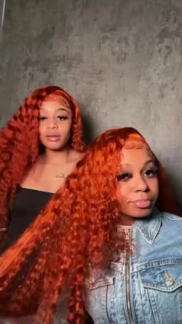 HD Ginger Orange Deep Wave 13x4 13x6 Lace Frontal Wigs Water Wave 360 Full Lace Front Wig #350 Colored Curly Human Hair Wig 220%