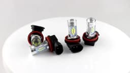 2Pcs Canbus white H8 H11 LED Fog Light Bulb Car DRL Lamp for Audi A3 8P 8V A4 B6 B8 B5 A6 C6 C5 80 B7 A5 100 A7 A8 Q5 Q7 TT S6