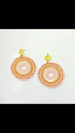 Rice bead earrings Water drop Originality Colour Crystal Design Hand knitting Bohemia Alloy Fashion Simple Beaded earrings