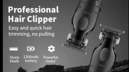 Kemei KM-2299 KM-T366 2 in 1 Professional Hair Clipper Set for Men Electric Oil Head Hair Trimmer Shear Carving Pusher Razor