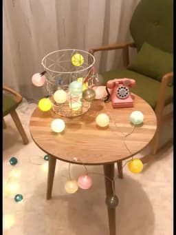 Cotton Ball String Fairy Night Lights LED Bulb Bedroom Christmas Halloween Outdoor Holiday Party Baby Bed Lights Decoration