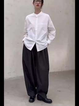 [EAM] High Waist Blue Black Brief Long Casual Wide Leg Denim Pants New Trousers Women Fashion Tide Spring Autumn 2026 1DH8389