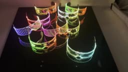 New Party Glasses Luminous Colorful LED Glasses Lighting Up Nightclub DJ Bar Music Dance Party Young Man Children Birthday Gift