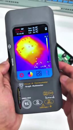 BSIDE SH7 320*320 Thermal Imager Camera 20000 Counts Touchscreen Digital Multimeter 2 in 1 IR Camera for Macro Lens Repair PCB