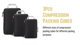 Travel Storage Bag Compressible Packing Cubes Foldable Waterproof Travel Suitcase Nylon Portable With Handbag Luggage Organizer