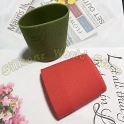 6.5CM Silicone Heat Insulated Cup Sleeve Stripes Non-slip Wraps Protective For Glass Cup Sleeve Water Bottle Kettle Cover