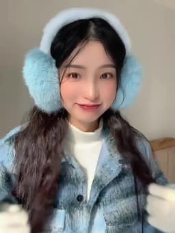 Solid Color Soft Plush Ear Warmer Winter Warm Earmuffs Fashion Ear Cover Outdoor Cold Protection Ear-Muffs Folding Earflap