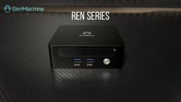 GenMachine AMD Ryzen 5 6600H ES Mini PC 4.5GHz TDP 45W Windows 11 DDR5 6400Mhz RAM 2.5G LAN USB4 WIFI6 Mini Pc Gaming Computer