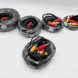 5-50M BNC + DC 2-in-1 CCTV Cable | Coaxial Video Power Wire for AHD DVR Security Surveillance Camera System