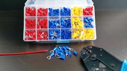 50PCS Fork Crimp Terminals Electrical Wire Connectors M4/M5/M6 U Type Insulated Spade Lugs For Quick Splicing Cables Connection